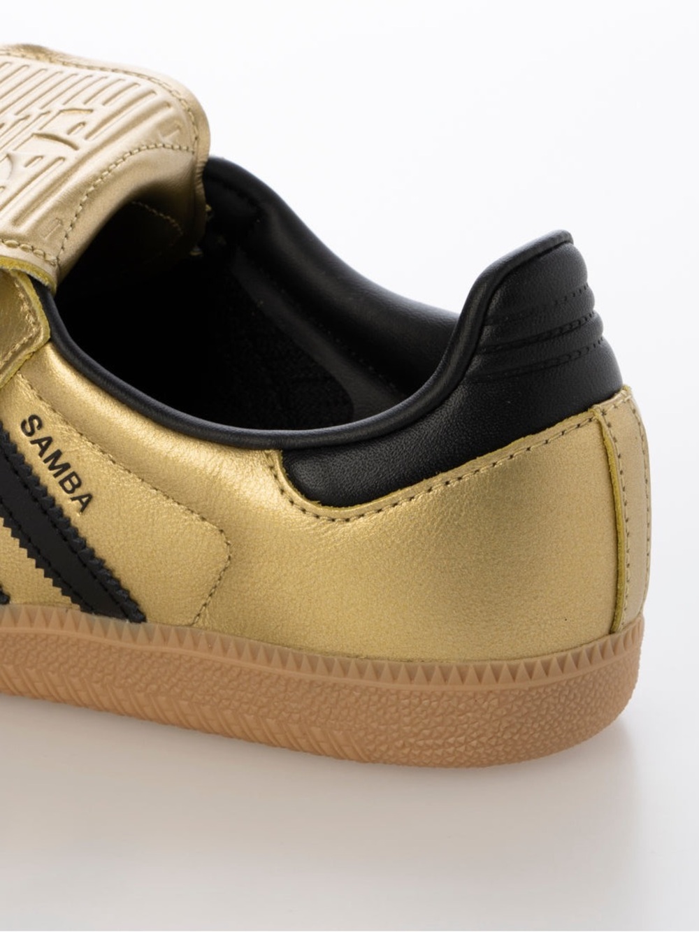 adidas Gold and Black Samba Trainers with Gum Sole - Picture 7 of 8
